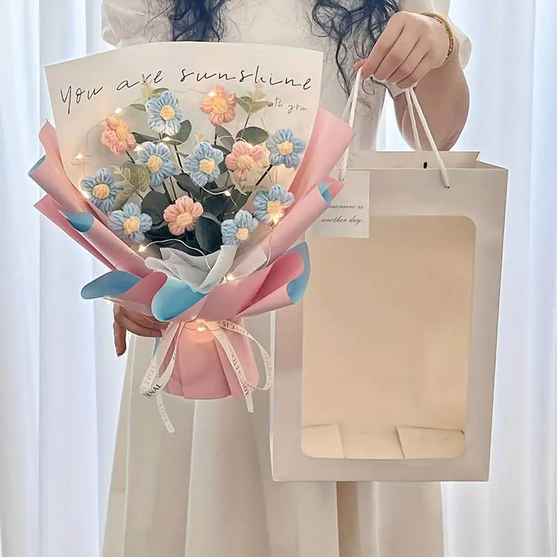 Handcrafted Bouquet of Crocheted Flowers