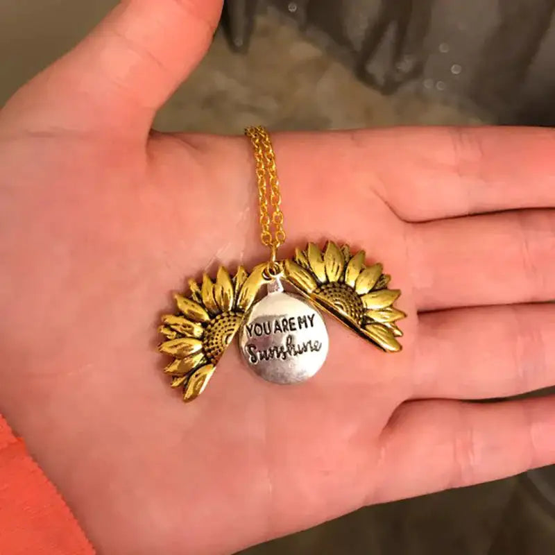 You Are My Sunshine Necklace - Sentimental Gift of Affection