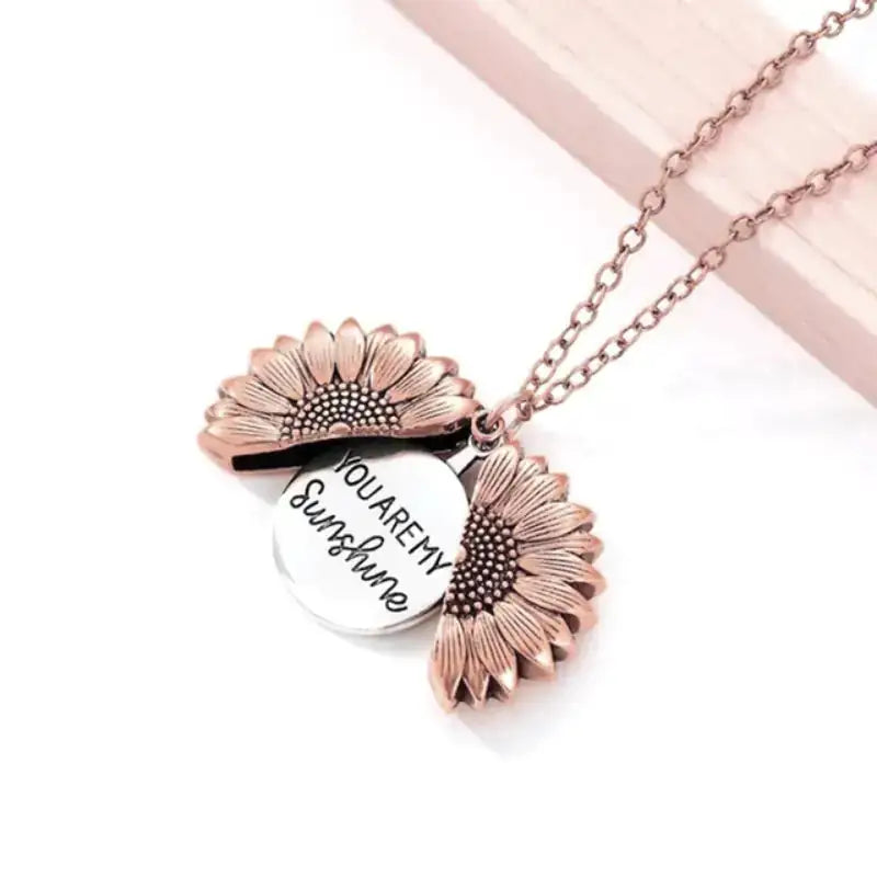You Are My Sunshine Necklace - Sentimental Gift of Affection