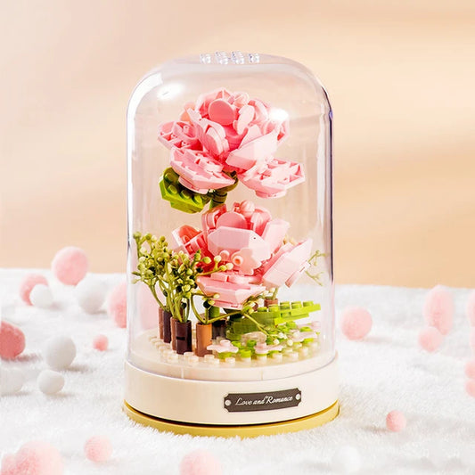 Fairy Tale Music Box Flower Building Blocks