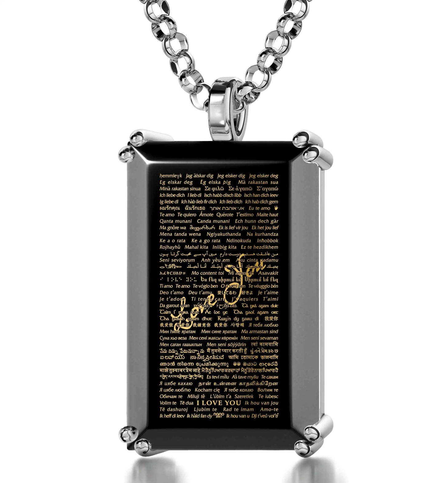 120 Languages "I Love You" Necklace