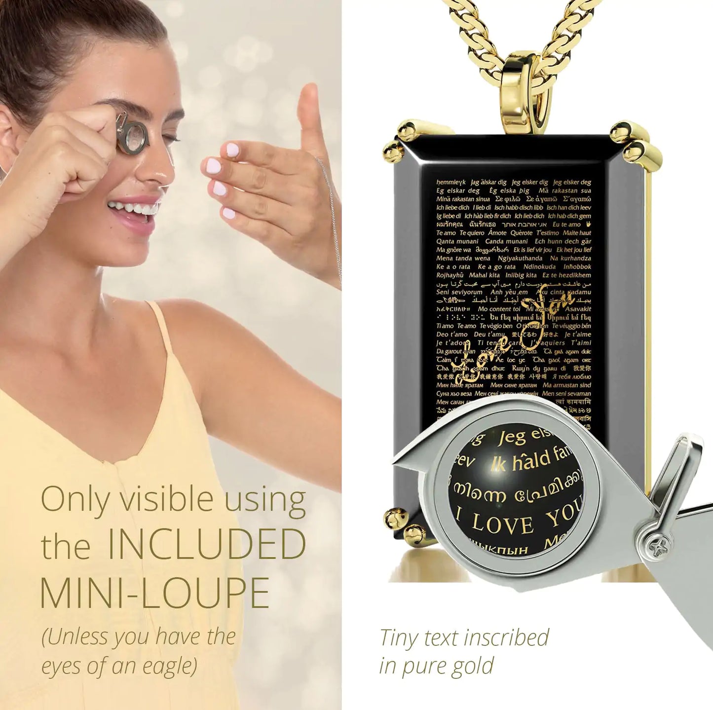 120 Languages "I Love You" Necklace