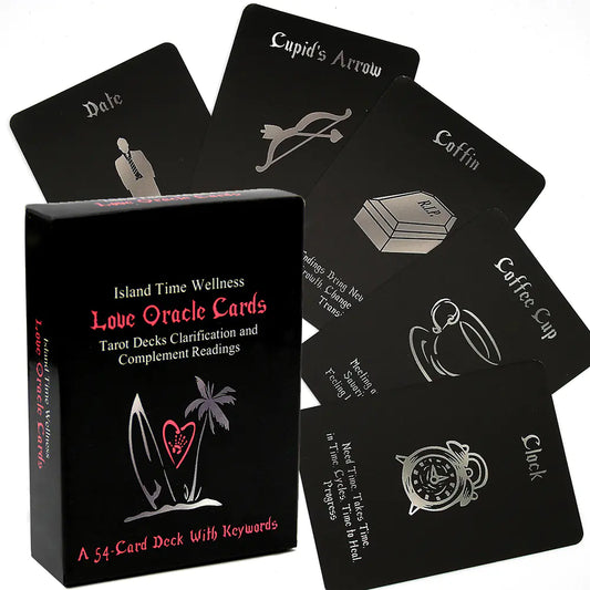 Love Oracle Cards: 64 Illustrated Tarot Deck for Spiritual Guidance and Intuitive Readings